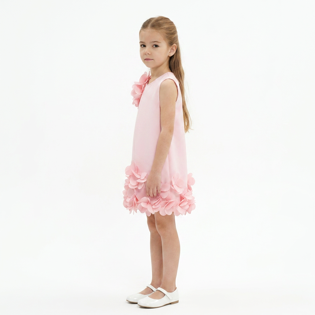 Robe Eden Néoprène Pink - Cérémonie Bébé