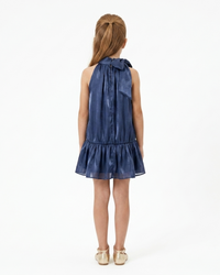 Robe Liv Mousseline Night Blue - Cérémonie Bébé