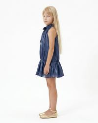 Robe Liv Mousseline Night Blue - Cérémonie Enfant