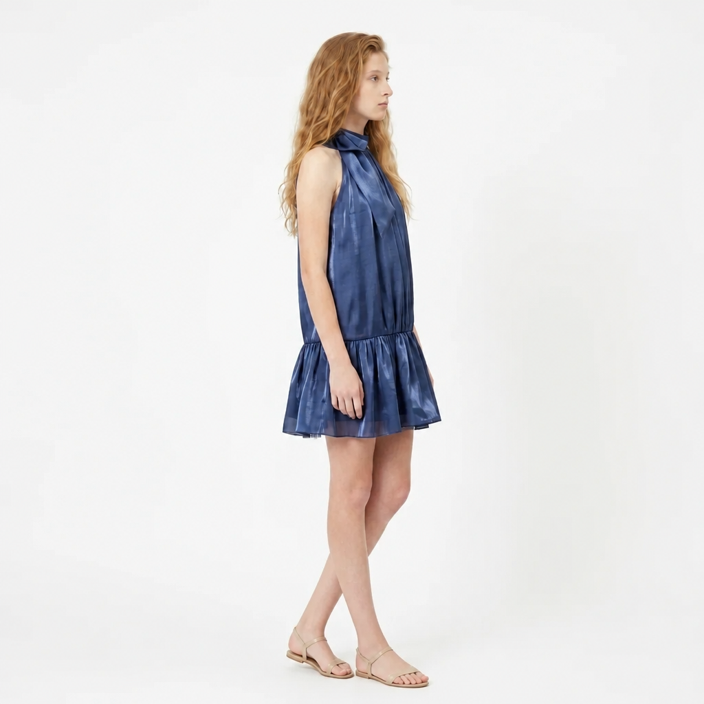 Robe Liv Mousseline Night Blue - Cérémonie Ados