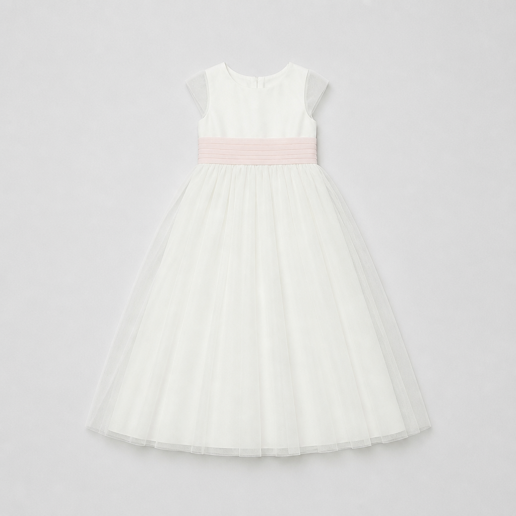 Robe longue en tulle de cortège Alicia - Cérémonie Bébé