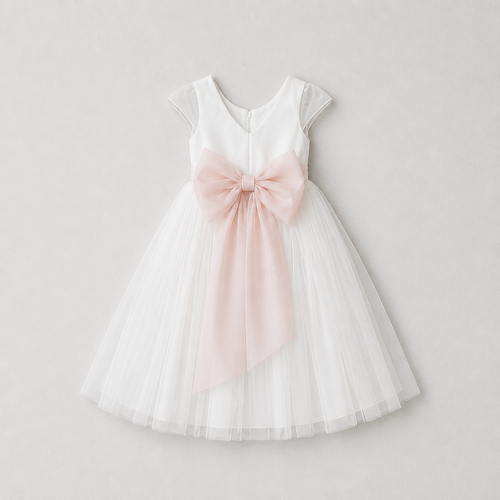 Robe longue en tulle de cortège Alicia - Cérémonie Bébé