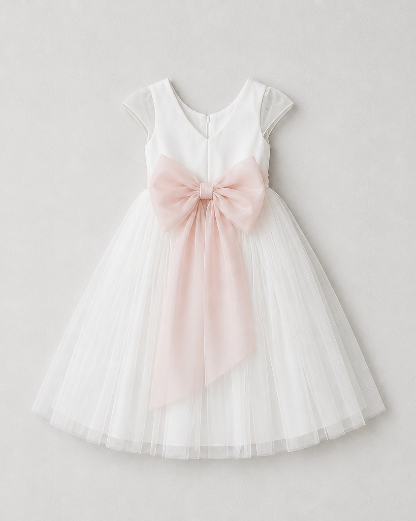 Robe longue en tulle de cortège Alicia - Cérémonie Enfant