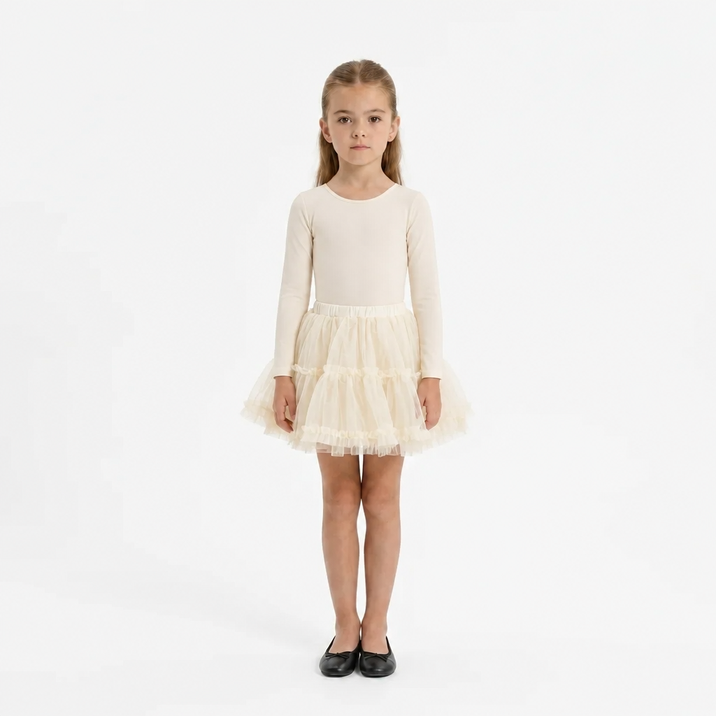 Jupon Tulle Rose, Écru ou Noir - Cérémonie enfant