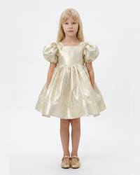 Robe Ella Lurex Gold - Cérémonie Enfant