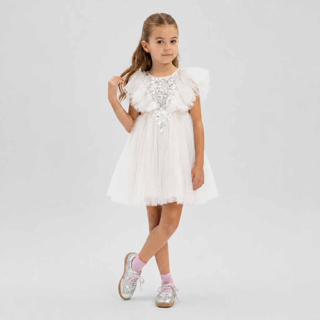 Robe Maya Tulle Light Pink - Cérémonie Bébé