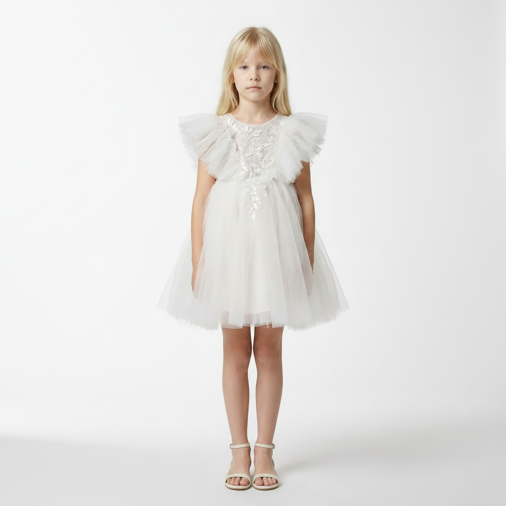 Robe Maya Tulle Light Pink - Cérémonie Enfant