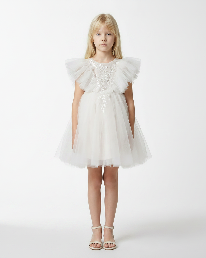Robe Maya Tulle Light Pink - Cérémonie Enfant
