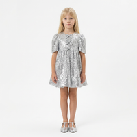 Robe Jenny Sequins Argent - Cérémonie Enfant