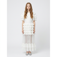 Robe longue Gabriella Blanc Naturel - Cérémonie Ados