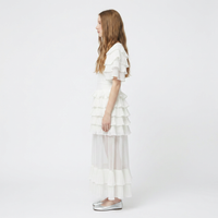 Robe longue Gabriella Blanc Naturel - Cérémonie Ados