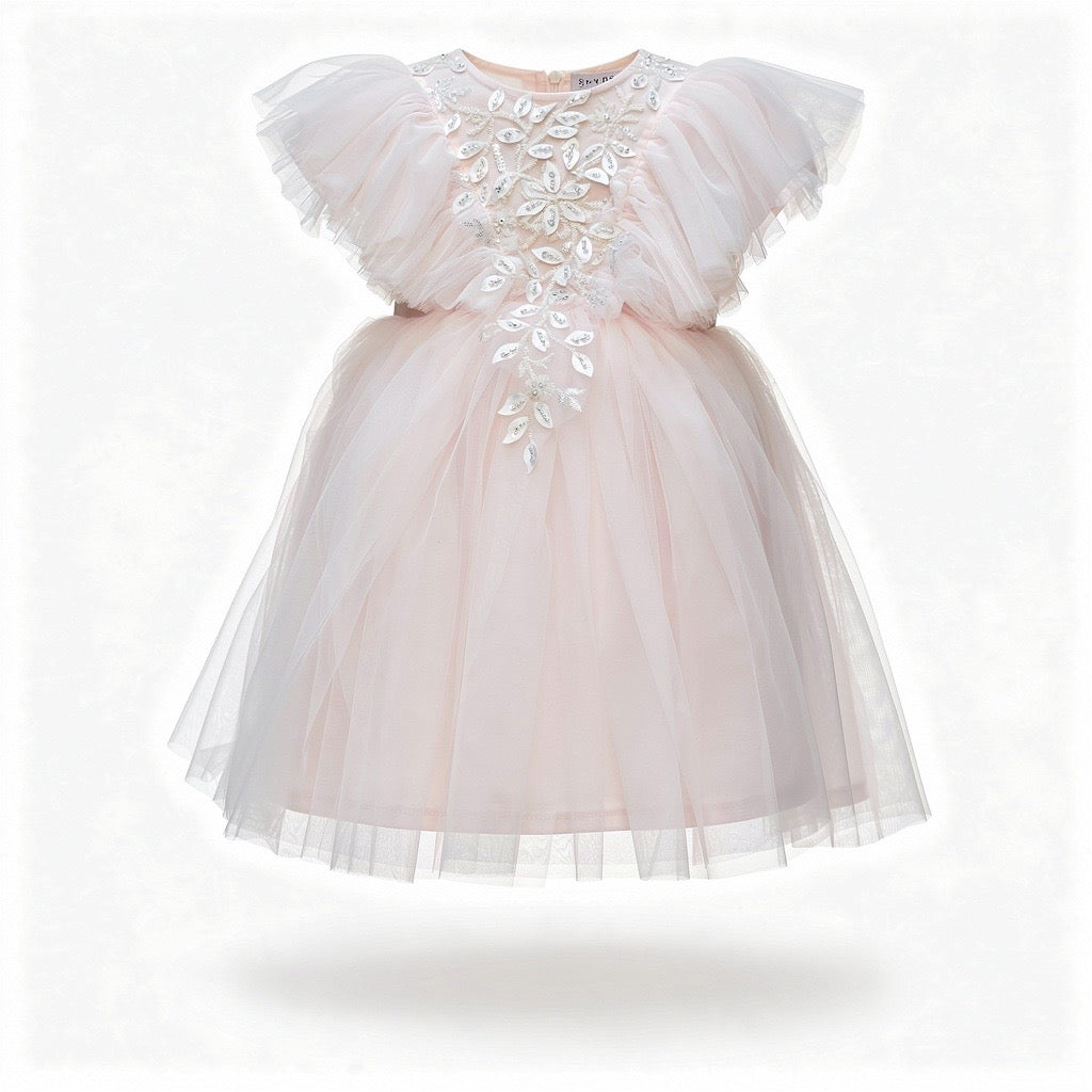 Robe Maya Tulle Light Pink - Cérémonie Enfant