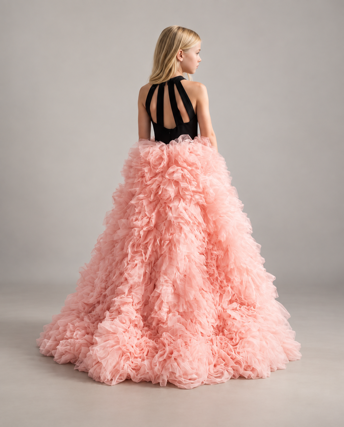 Robe Carla Queen Black Pink - Ceremonie Ados