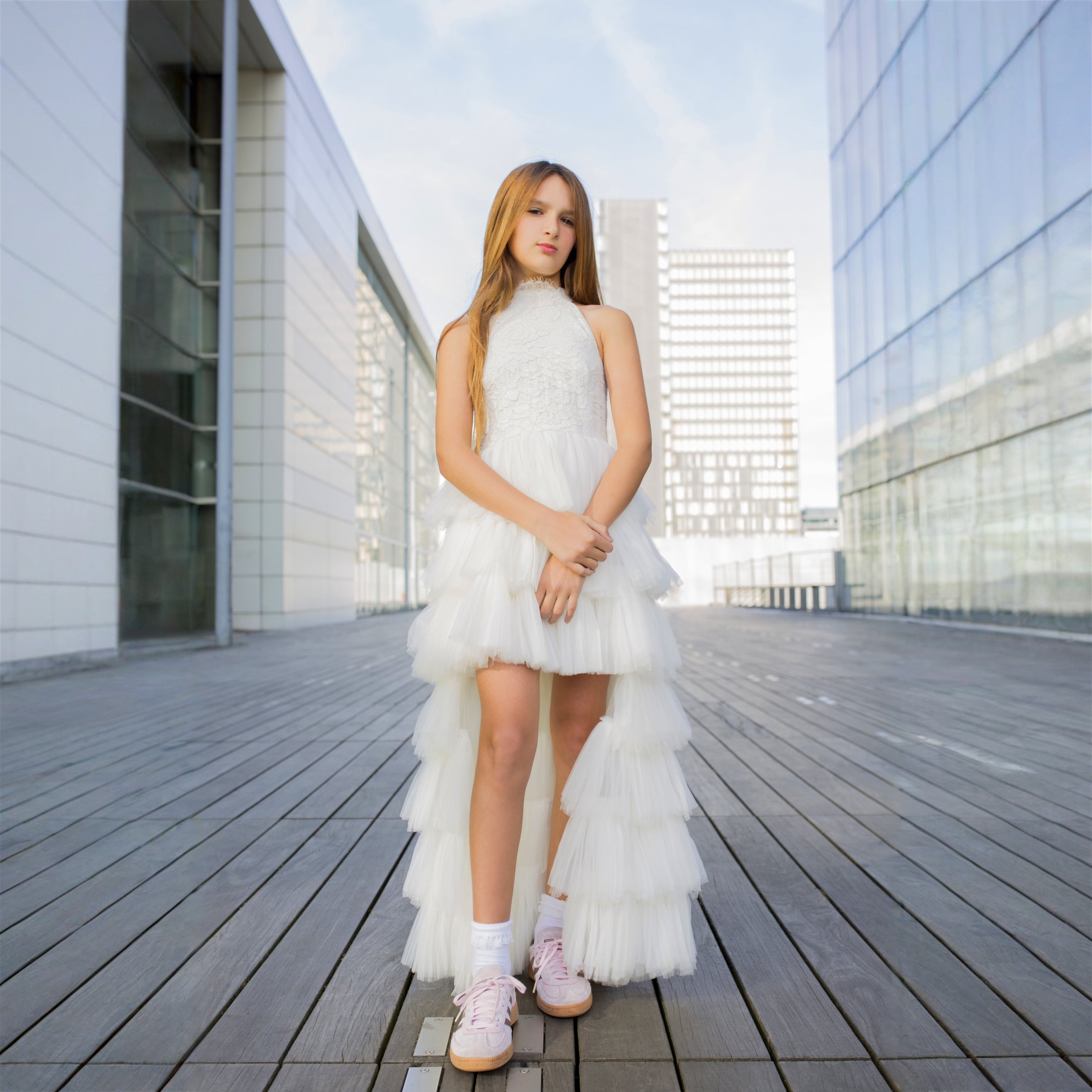 Robe Victoria Dentelle et Tulle Ivoire