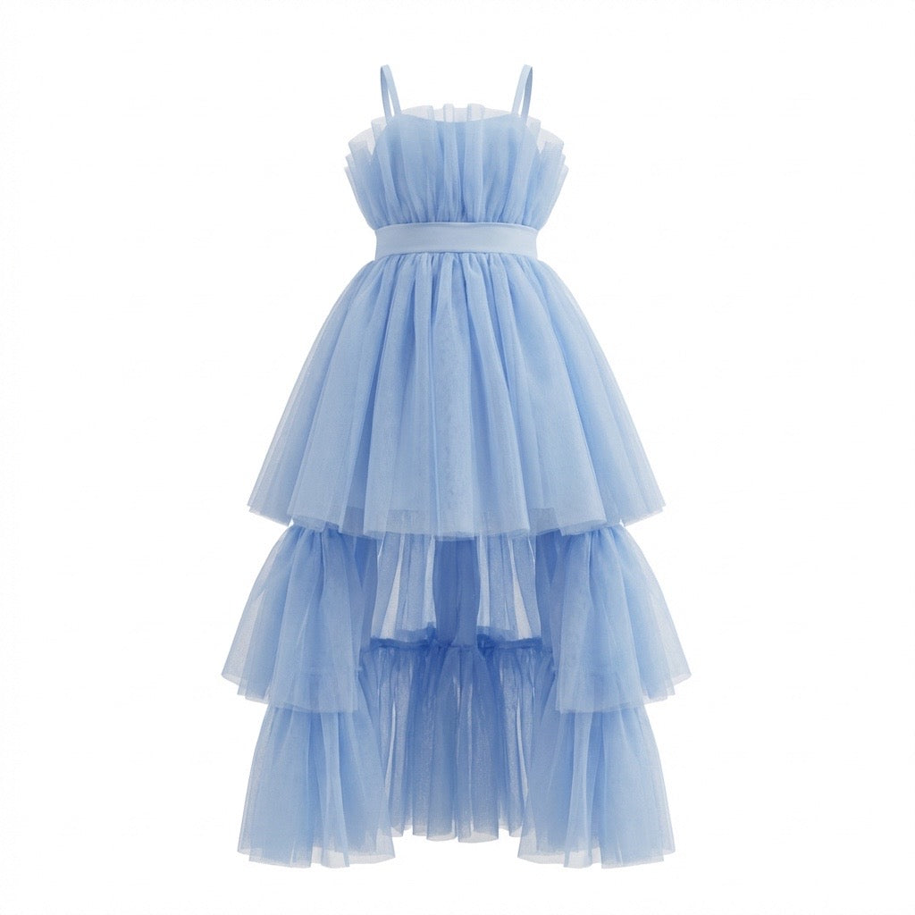 Robe Tulle Alba Blue - Cérémonie Enfant