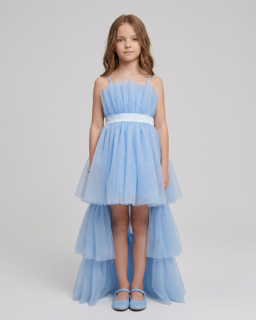Robe Tulle Alba Blue - Cérémonie Ados