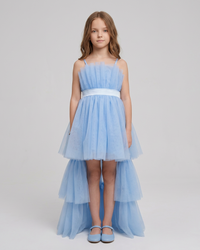 Robe Tulle Alba Blue - Cérémonie Ados