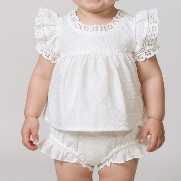 ensemble bébé coton léger cérémonie