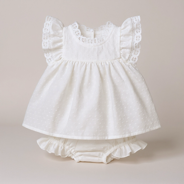 ensemble bébé coton léger cérémonie