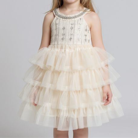 robe tulle écru cérémonie