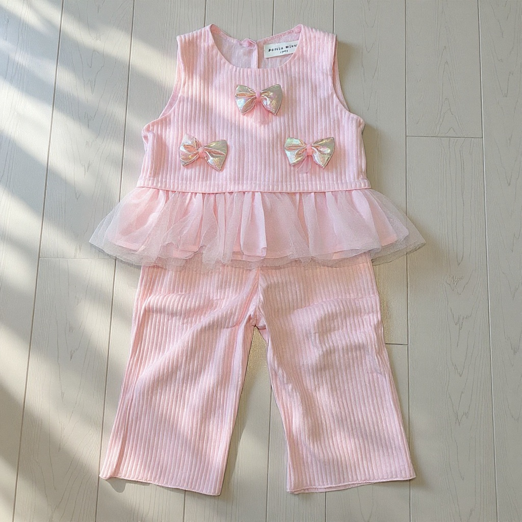 ensemble bébé habillé rose