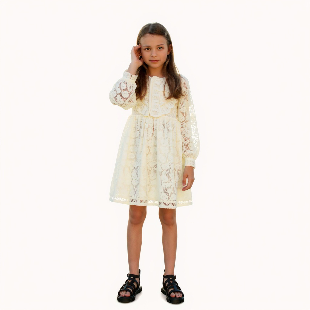 robe dentelle manches longues