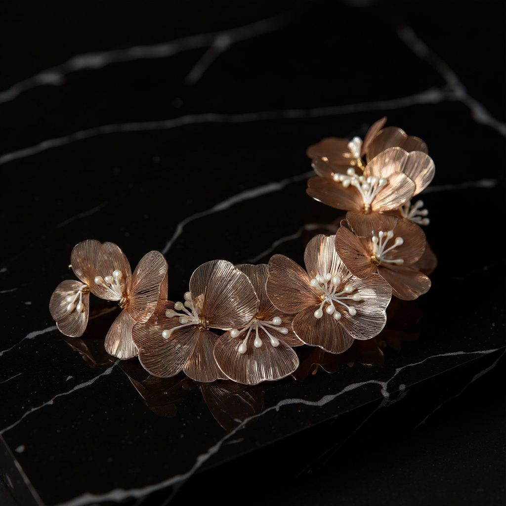 tiare or rose fleurs 3D