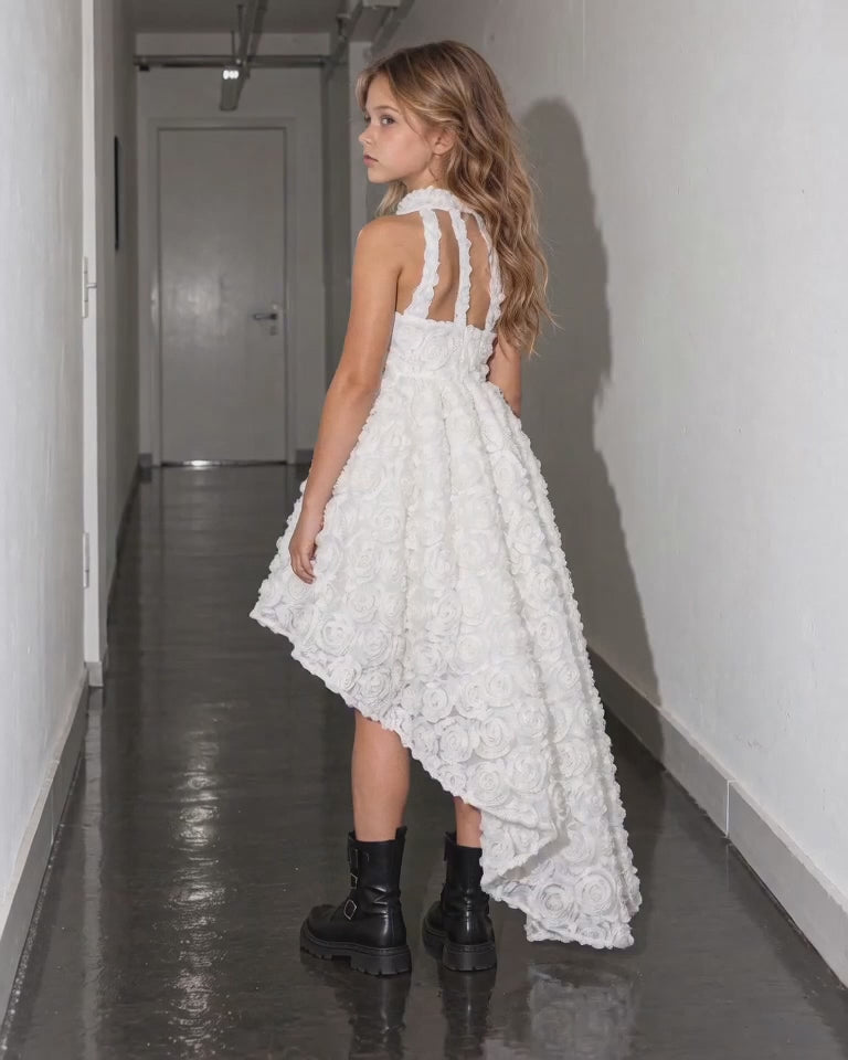 NEW - Robe Rosabella Blanc Naturel - Cérémonie Enfant et Ados