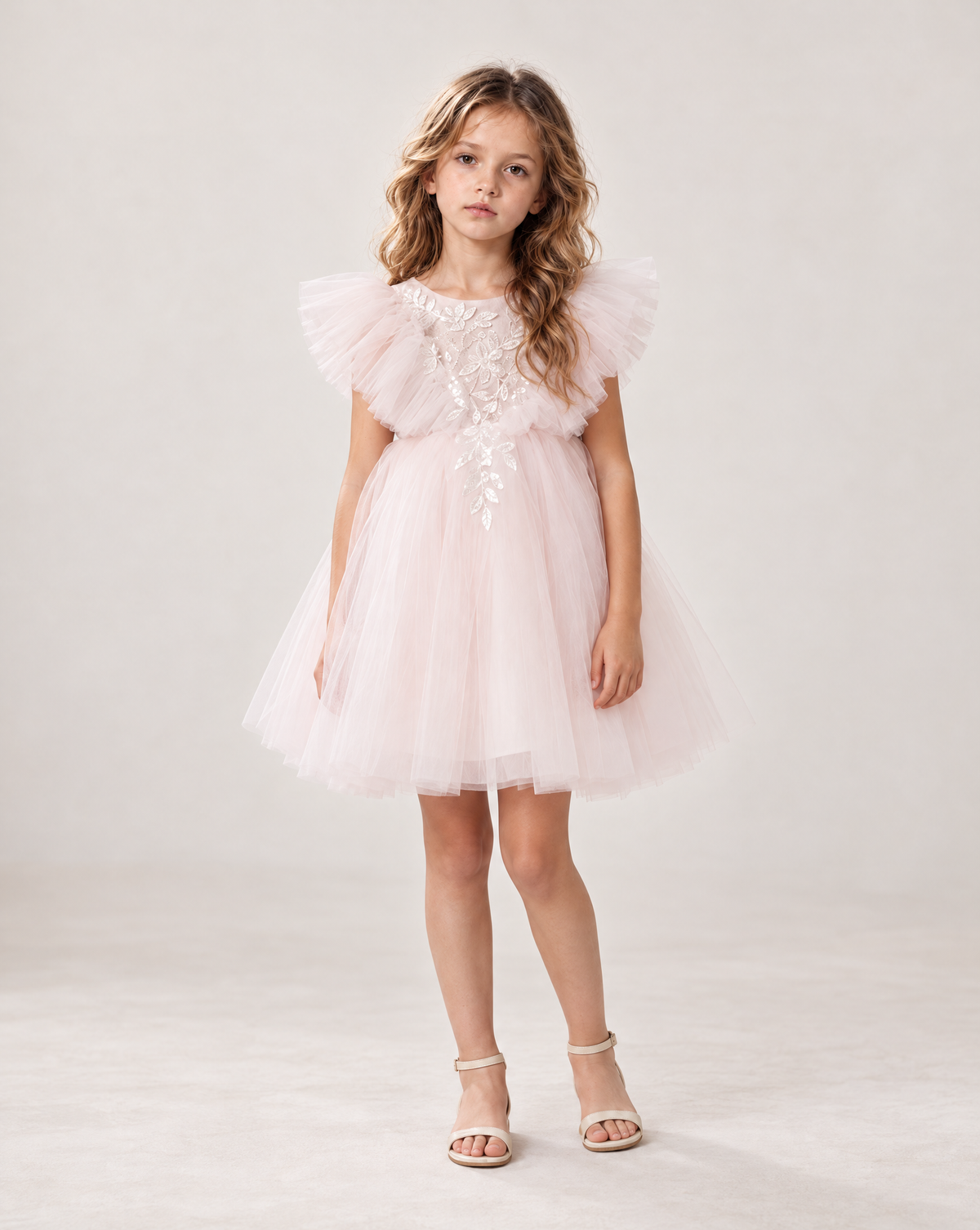 Robe de cérémonie enfant Maya portée en situation